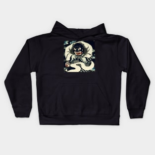 Japanese Yokai painting Kids Hoodie